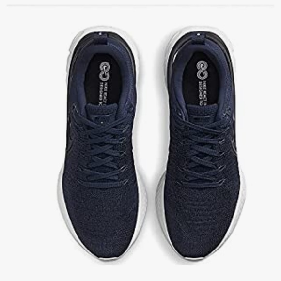 Nike React Infinity Thunder Blue flyknit Running shoe Size 7.5 - Picture 5 of 13